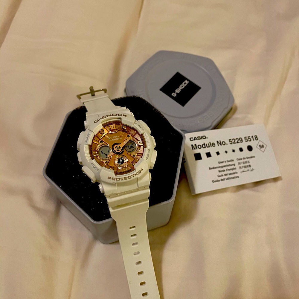 G Shock Rose and White